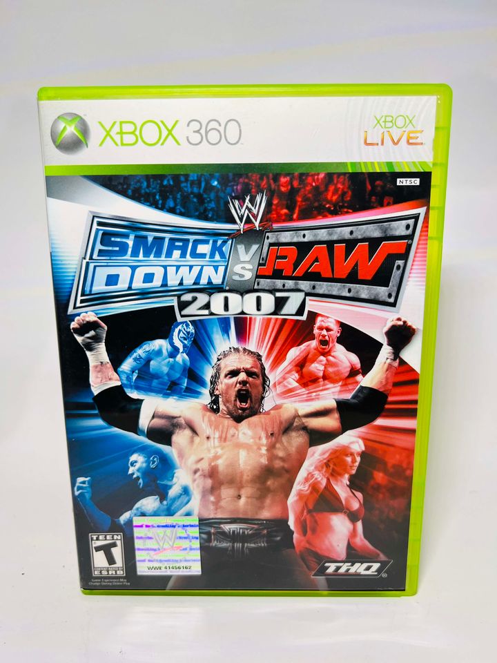 WWE SMACKDOWN VS RAW 2007 XBOX 360 X360 - jeux video game-x