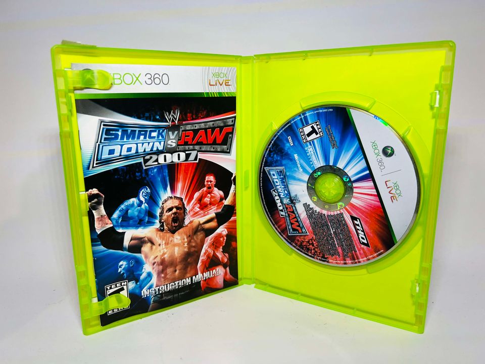 WWE SMACKDOWN VS RAW 2007 XBOX 360 X360 - jeux video game-x