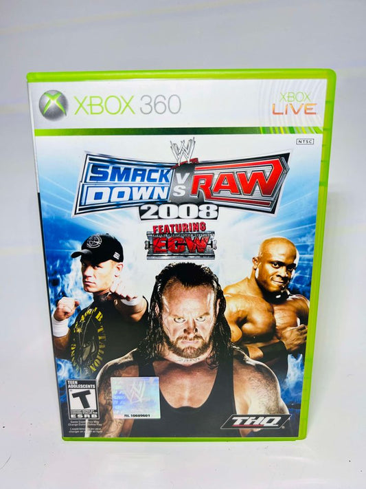 WWE SMACKDOWN VS. RAW 2008 XBOX 360 X360 - jeux video game-x