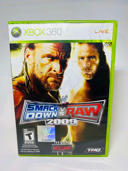 WWE SMACKDOWN VS. RAW 2009 XBOX 360 X360 - jeux video game-x