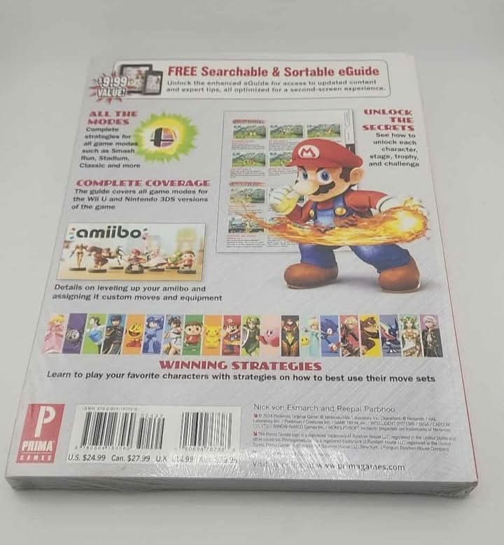 Super Smash Bros 3DS WiiU Prima Strategy Guide Prima
