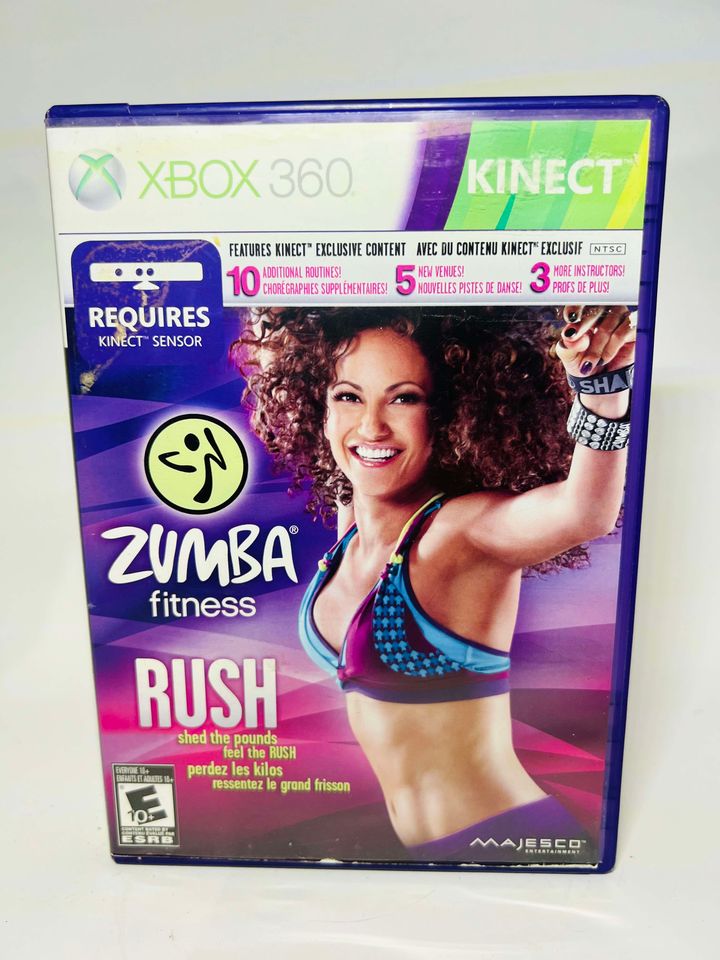 ZUMBA FITNESS RUSH XBOX 360 X360 - jeux video game-x