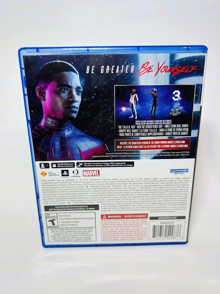 MARVEL'S SPIDERMAN MILES MORALES LAUNCH EDITION PLAYSTATION 5 PS5 - jeux video game-x