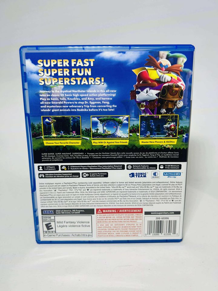 Sonic Superstars PLAYSTATION 5 PS5 - jeux video game-x