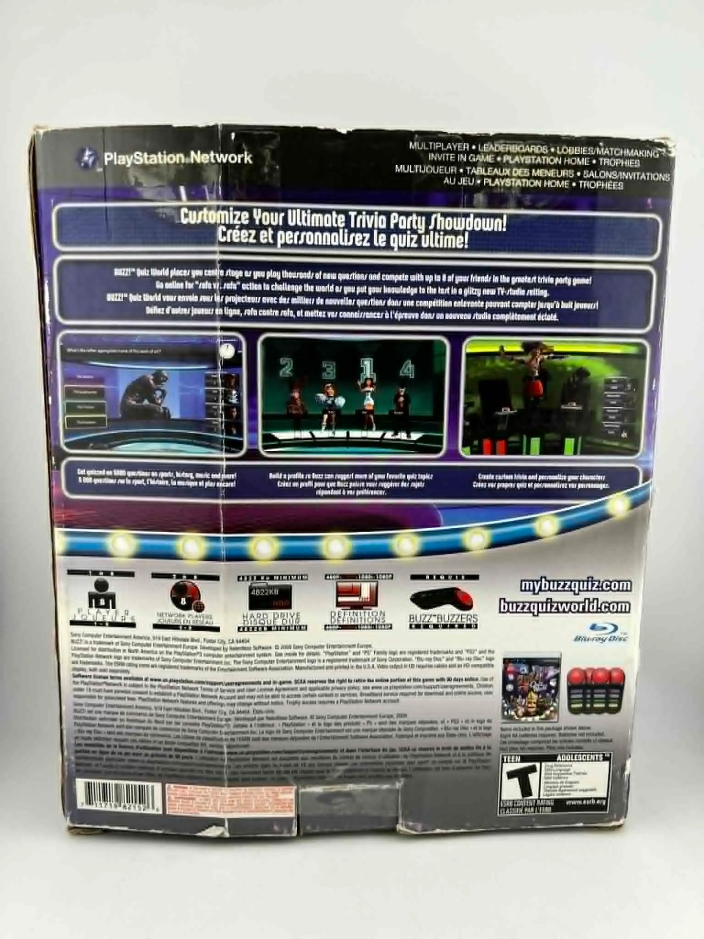 Buzz! Quiz World 4 Manettes En boite Playstation 3 PS3