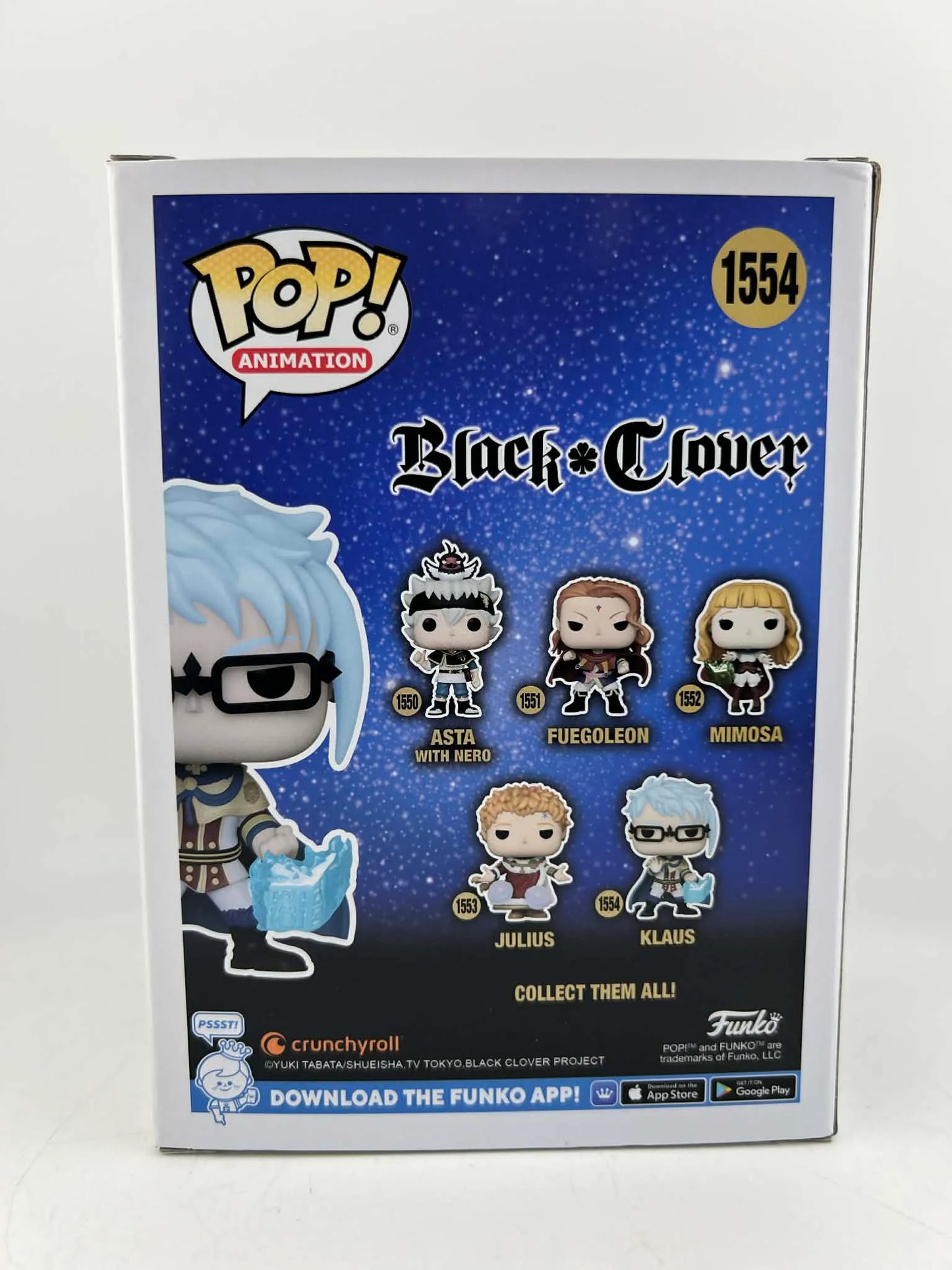 FUNKO POP ! KLAUS 1554 BLACK CLOVER POP ANIMATION