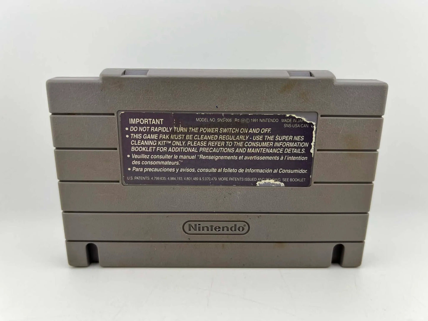 THE IREM SKINS GAME SUPER NINTENDO SNES