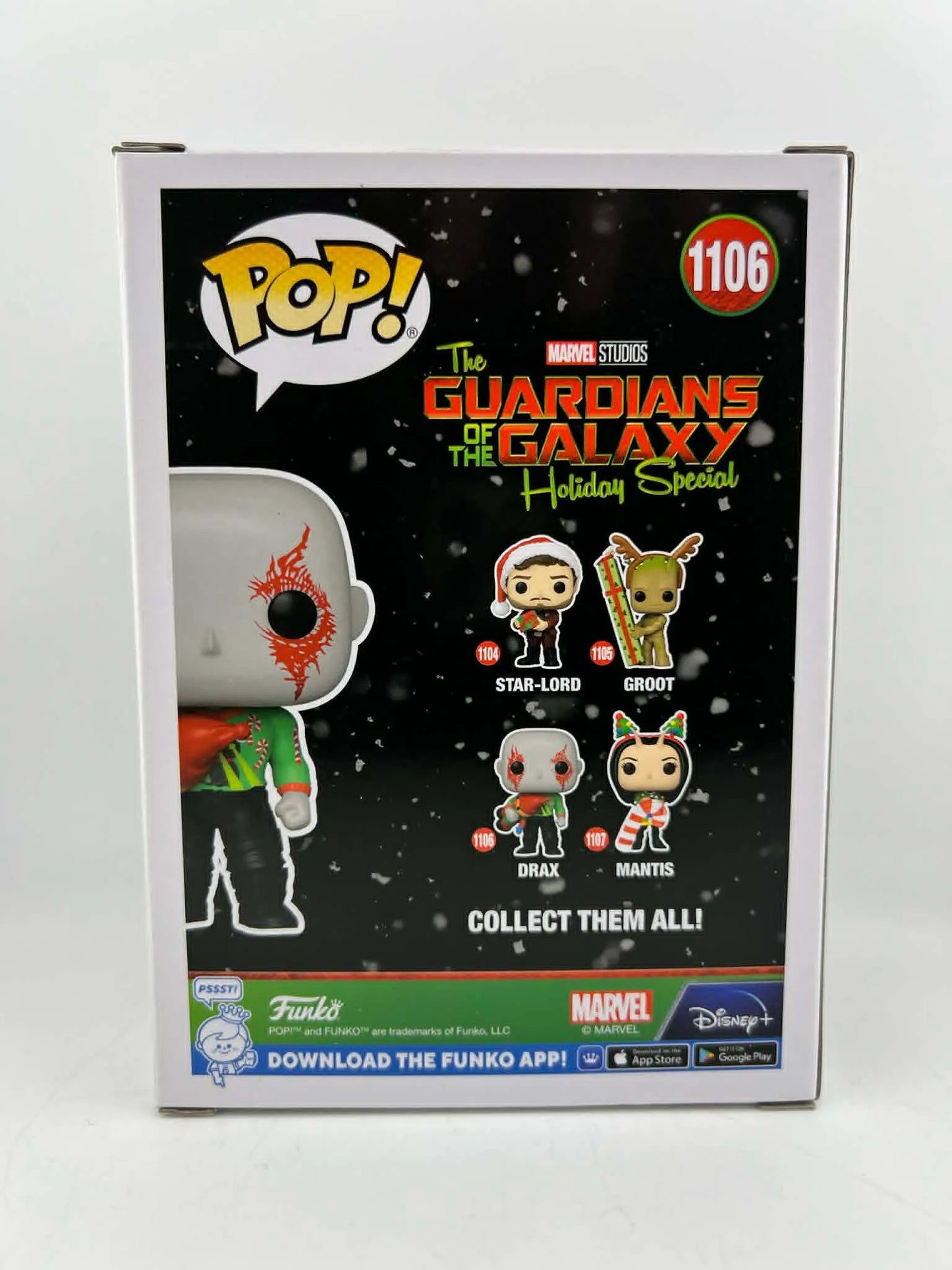 Funko Pop ! Marvel Guadiens de la Galaxie - Drax #1106 Spécial vacances