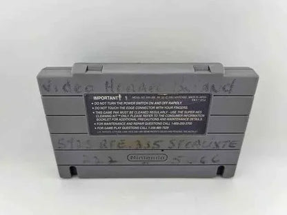 Super Tennis Super Nintendo Snes