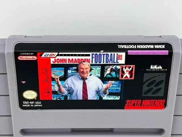 John Madden Football 93 Super Nintendo Snes