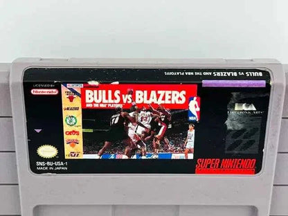 Bulls Vs Blazers and the NBA Playoffs Super Nintendo Snes