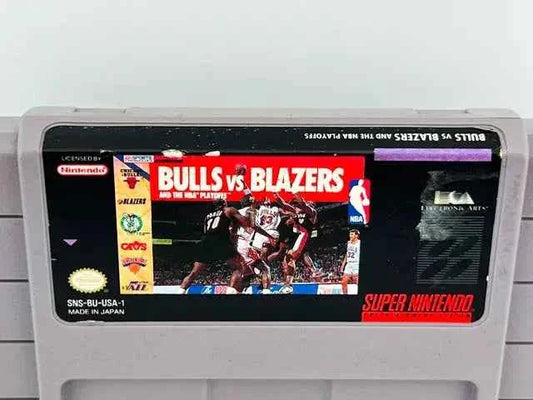 Bulls Vs Blazers and the NBA Playoffs Super Nintendo Snes