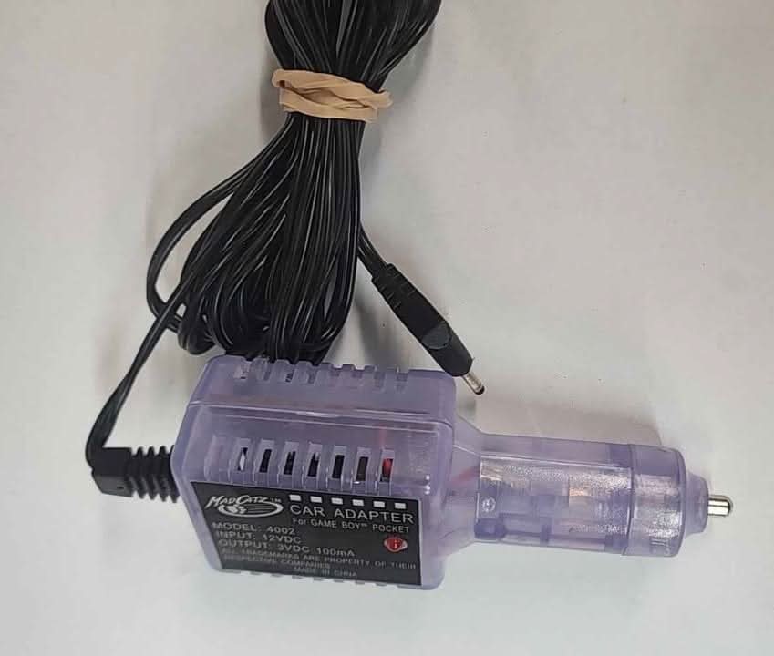Fil alimentation pour auto car adapter Mad Catz Game Boy Pocket Gb Et Game Boy Color Gbc madcatz