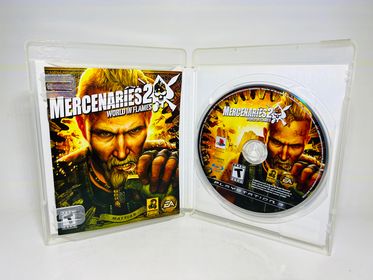 MERCENARIES 2 WORLD IN FLAMES PLAYSTATION 3 PS3 - jeux video game-x