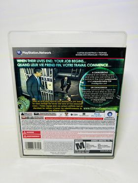 CSI FATAL CONSPIRACY PLAYSTATION 3 PS3 - jeux video game-x