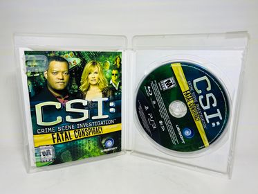 CSI FATAL CONSPIRACY PLAYSTATION 3 PS3 - jeux video game-x