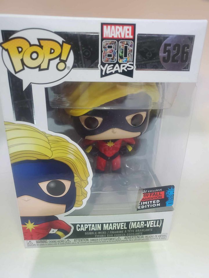 FUNKO POP CAPTAIN MARVEL (mar-vell) #526 - jeux video game-x