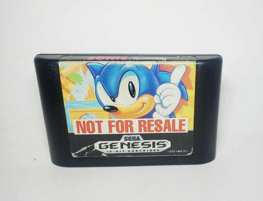 SONIC THE HEDGEHOG Not for Resale  NFR SEGA GENESIS SG - jeux video game-x