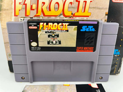 F1 ROC II  2 RACE OF CHAMPIONS en boite SUPER NINTENDO SNES