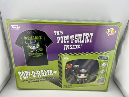 Funko POP TV Tees Beetlejuice Afterlife's Bio Exorcist XS