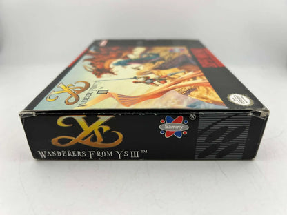YS III 3 WANDERERS FROM YS EN BOITE SUPER NINTENDO SNES