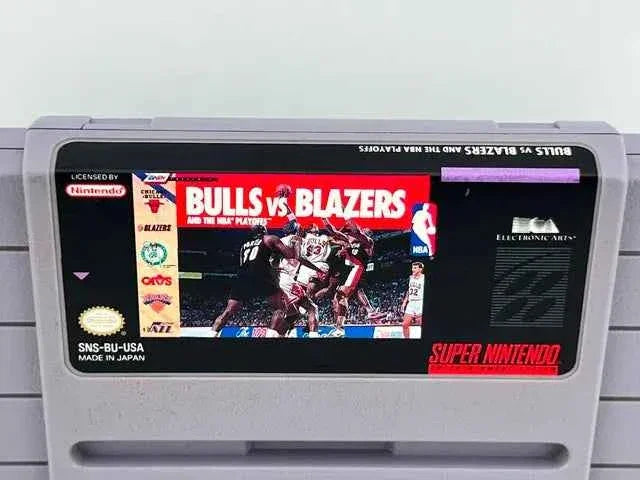Bulls Vs Blazers and the NBA Playoffs Super Nintendo Snes