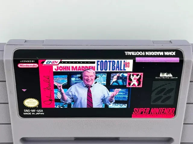 John Madden Football 93 Super Nintendo Snes