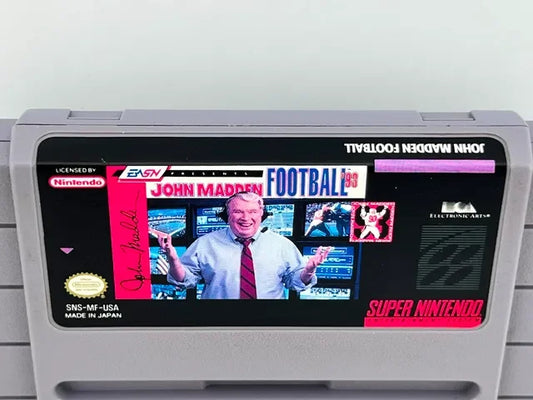 John Madden Football 93 Super Nintendo Snes