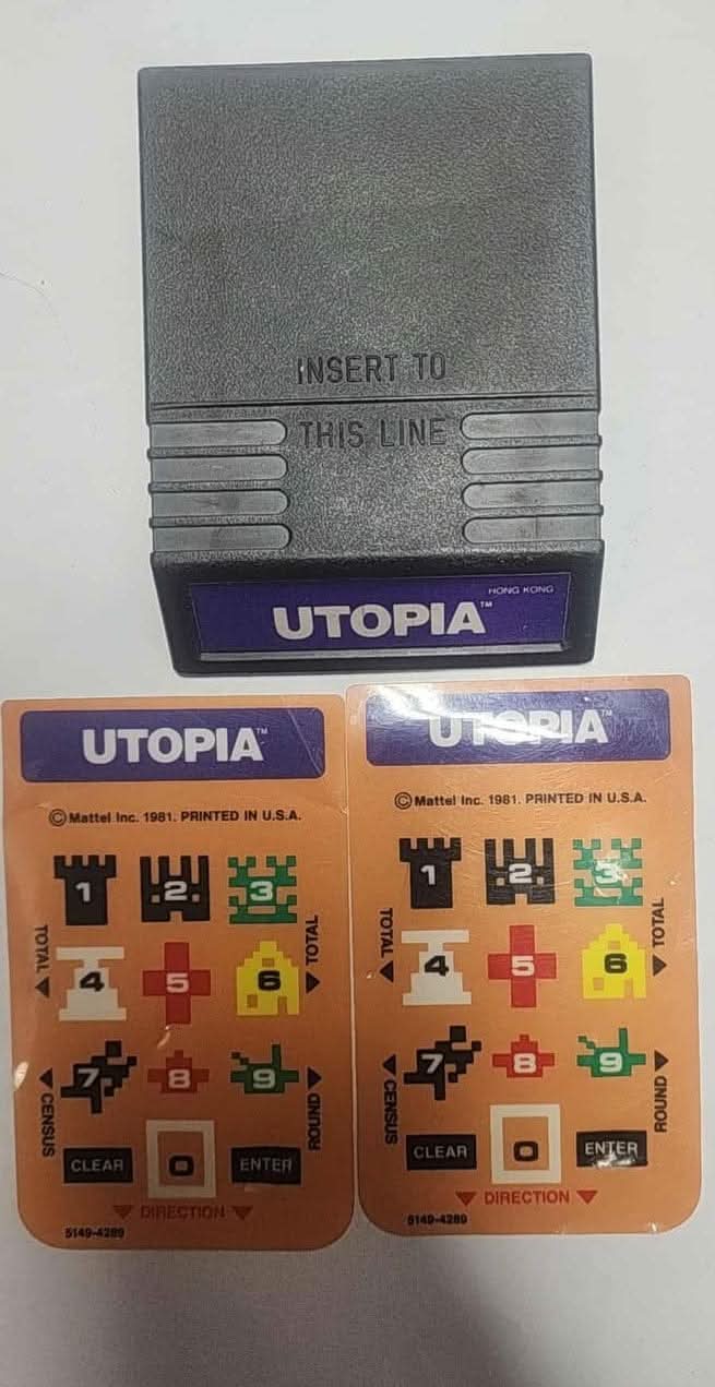 UTOPIA (INTELLIVISION INTEL) jeux video game-x
