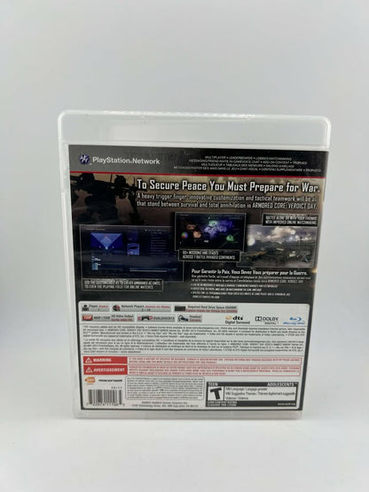 Armored core Verdict day Playstation 3 PS3