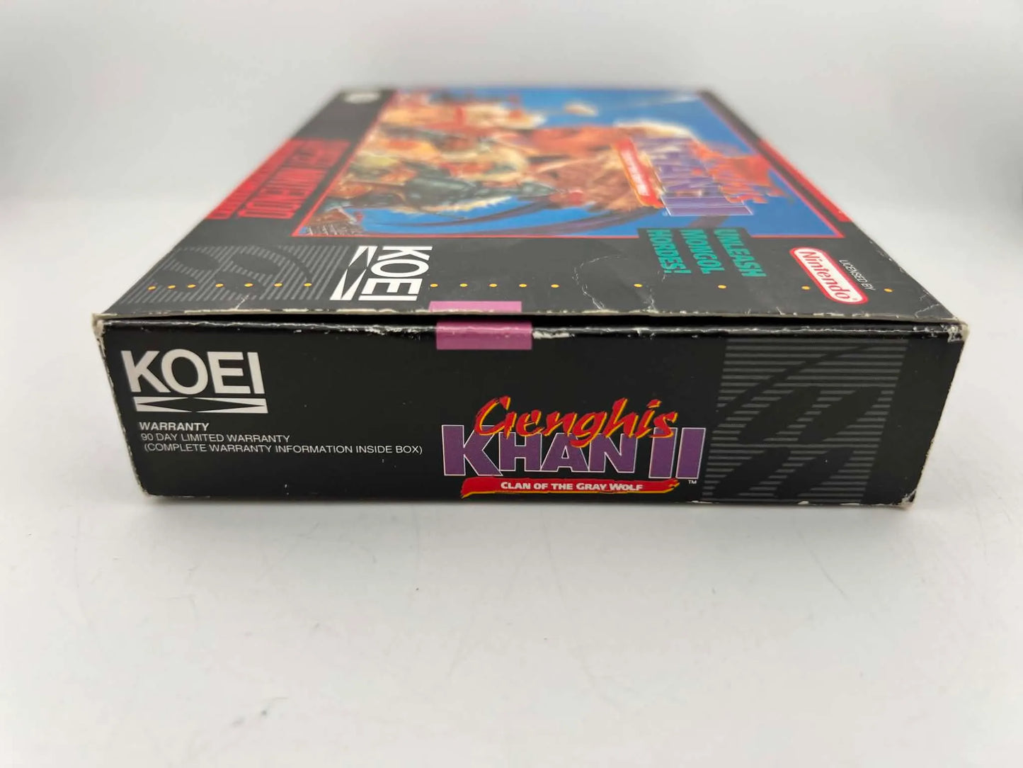 GENGHIS KHAN II 2 : CLAN OF THE GRAY WOLF EN BOITE SUPER NINTENDO SNES