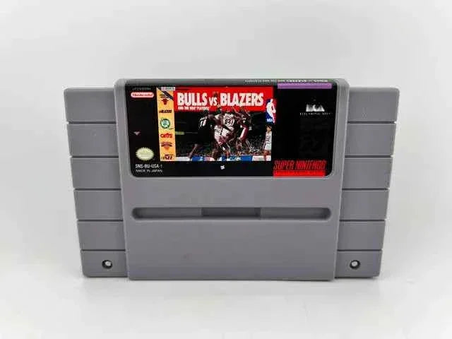 Bulls Vs Blazers and the NBA Playoffs Super Nintendo Snes