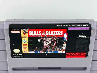 Bulls Vs Blazers and the NBA Playoffs Super Nintendo Snes