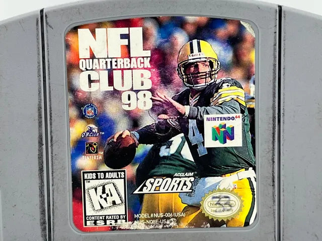 NFL Quarterback Club '98 Nintendo 64 N64