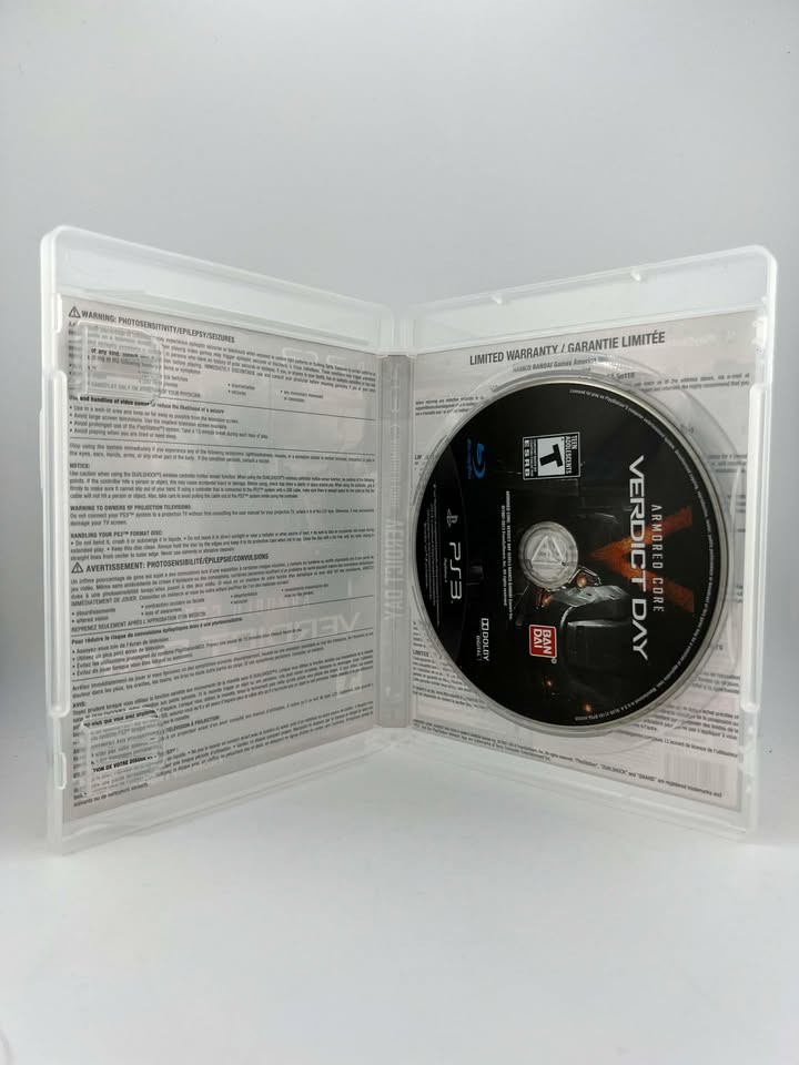Armored core Verdict day Playstation 3 PS3