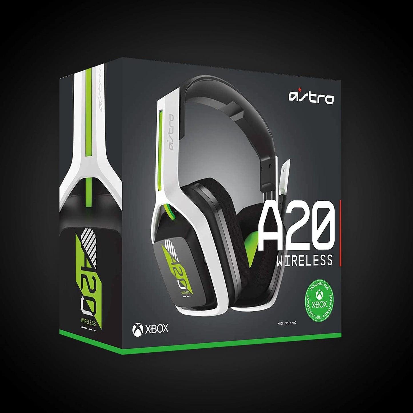 Casque sans fil ASTRO Gaming A20 pour Xbox Series X|S PC et Mac - Blanc/Vert