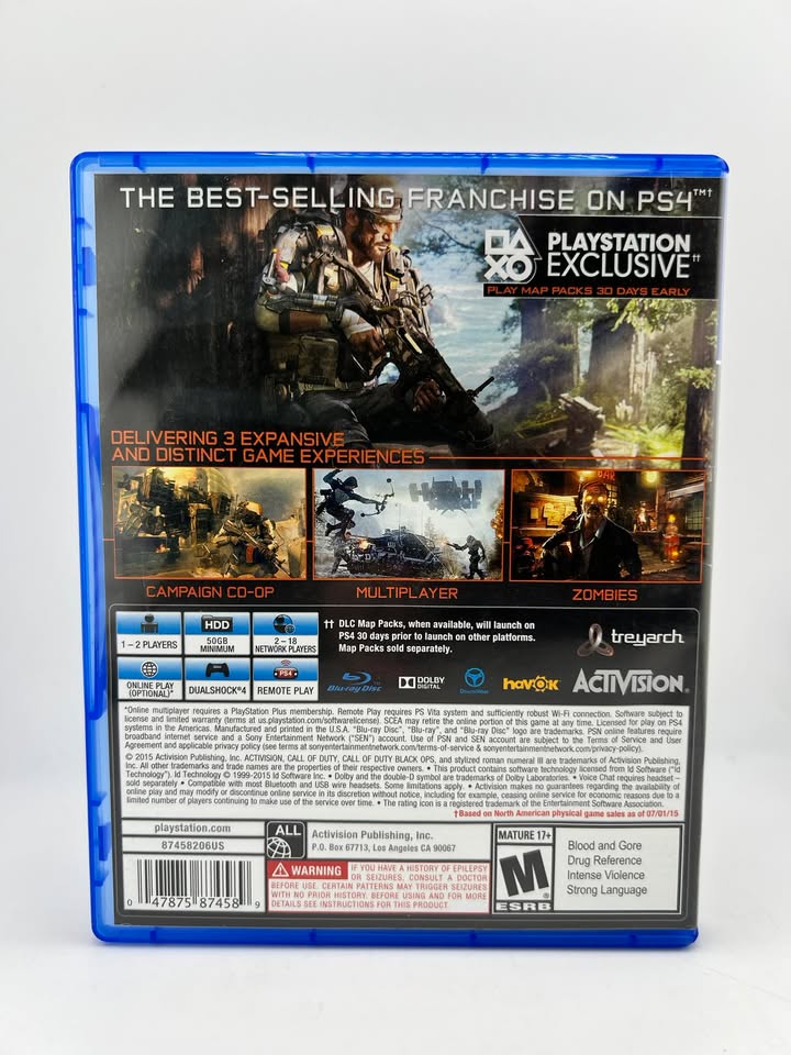 Call Of Duty Black Ops III 3 Playstation 4 PS4