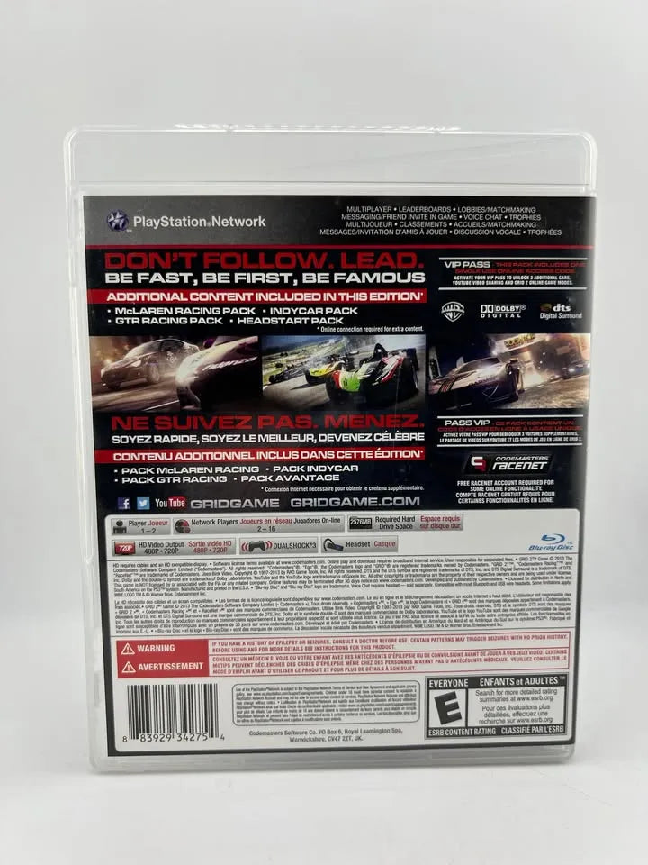 Grid 2 Édition Limitée Playstation 3 PS3
