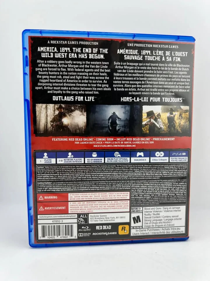 Red Dead Redemption II 2 Playstation 4 PS4