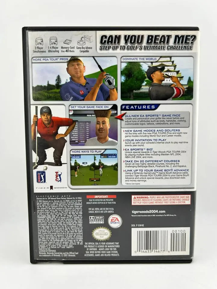 Tiger Woods PGA Tour 2004 Nintendo Gamecube NGC