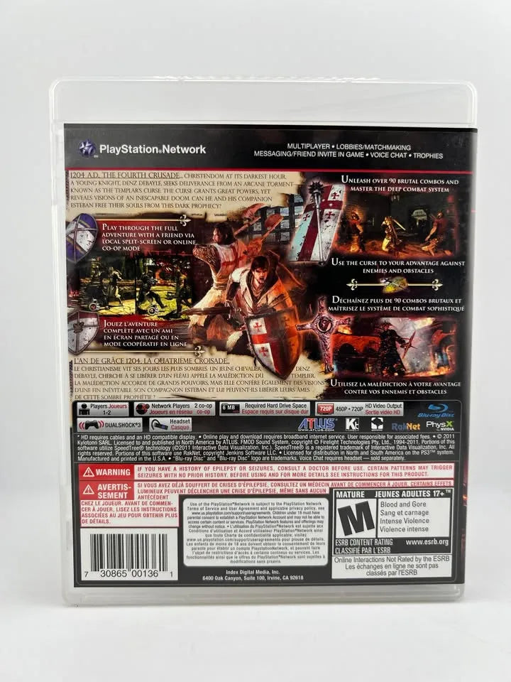 The Cursed Crusade Playstation 3 PS3