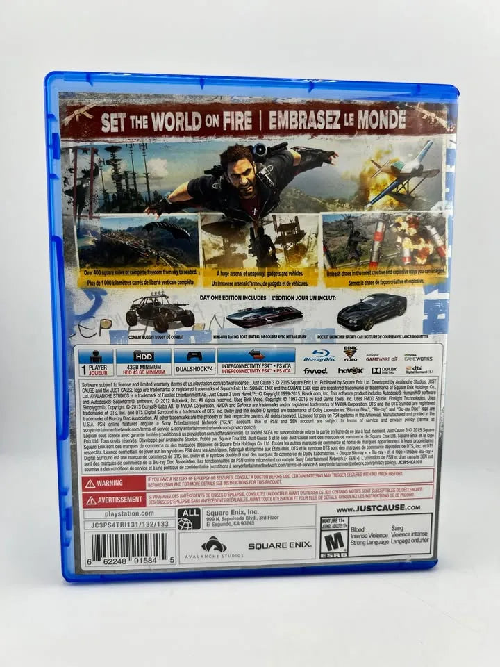 Just Cause 3 Édition Jour Un Playstation 4 PS4