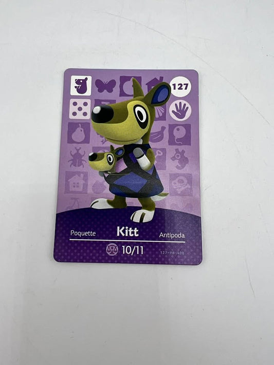 Kitt #127 Animal Crossing Series 2 Amiibo Cards