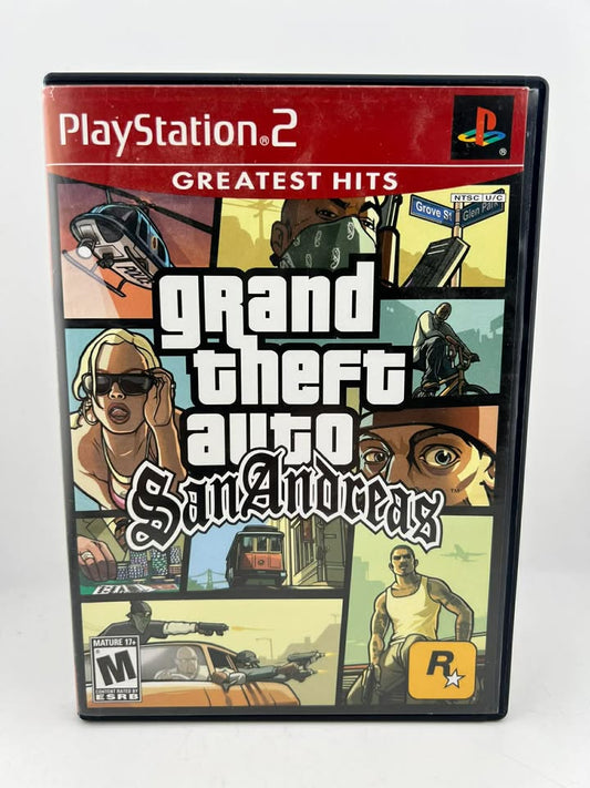 GRAND THEFT AUTO GTA SAN ANDREAS GREATEST HITS PLAYSTATION 2 PS2