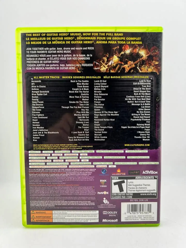 Guitar Hero Smash Hits Xbox 360 X360