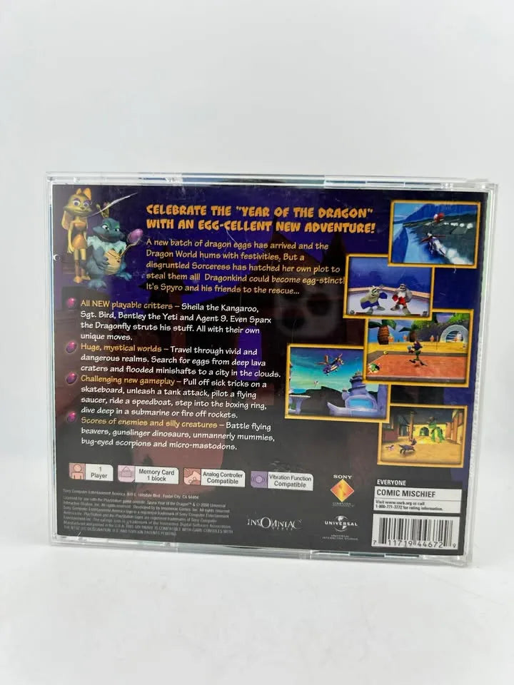 SPYRO YEAR OF THE DRAGON PLAYSTATION PS1