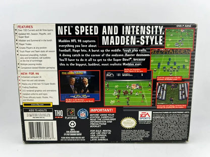 MADDEN NFL 98 EN BOITE SUPER NINTENDO SNES