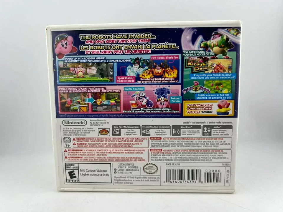 Kirby Planet Robobot Nintendo 3DS