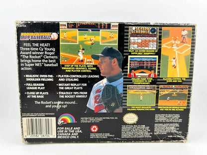 ROGER CLEMENS MVP BASEBALL SUPER NINTENDO SNES