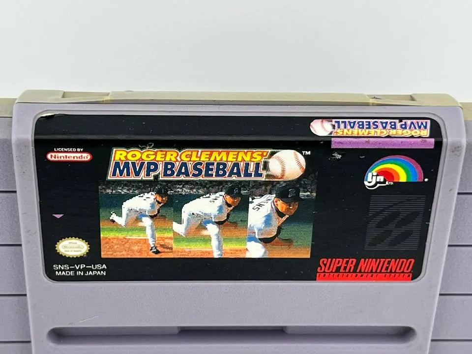 ROGER CLEMENS MVP BASEBALL SUPER NINTENDO SNES